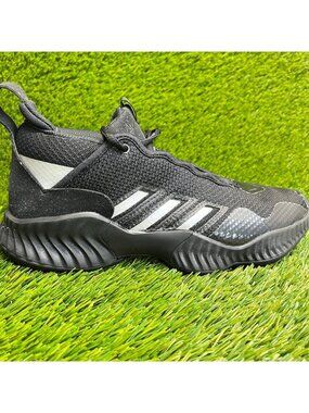 Adidas Court Vision 3 J Boys Size 7Y Black Athletic Basketball Shoes Sneakers